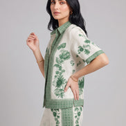 Forest Green Floral Co-Ord Set
