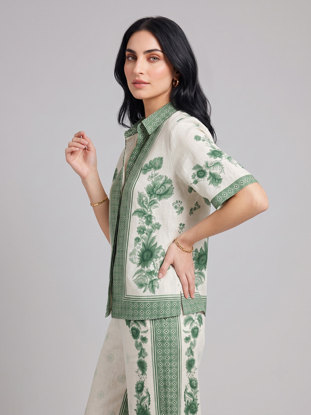 Forest Green Floral Co-Ord Set