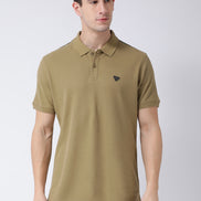 Olive Green Polo Neck T-shirt