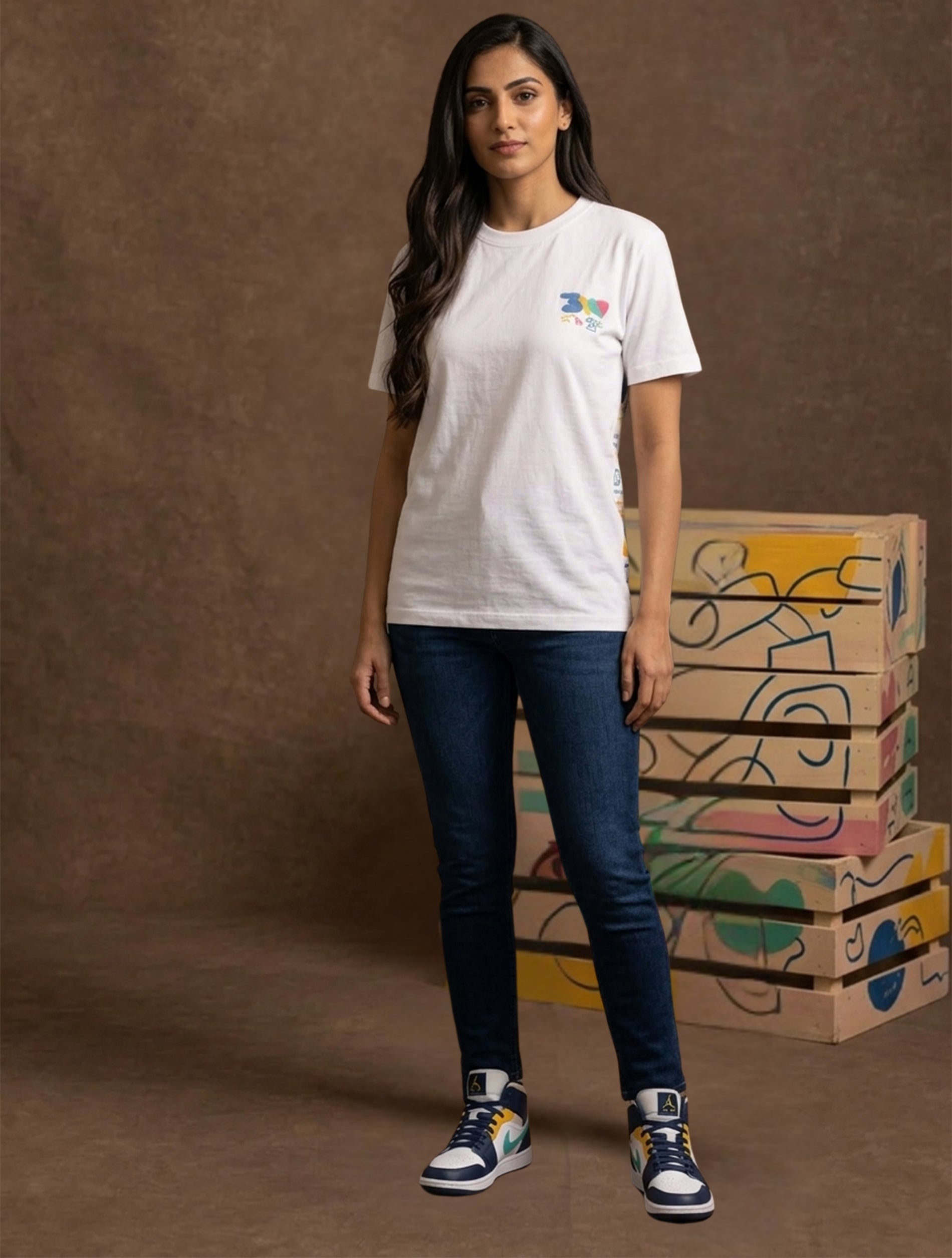 Graffiti Printed T-Shirt For Women