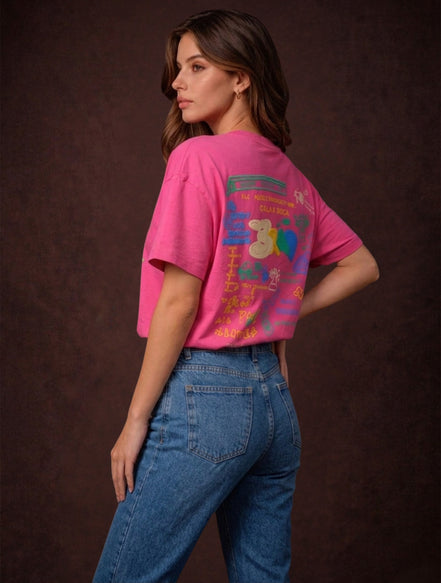 Graffiti Printed T-Shirt For Women
