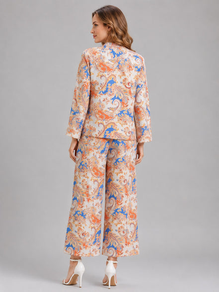 Coral Paisley Co-Ord Set