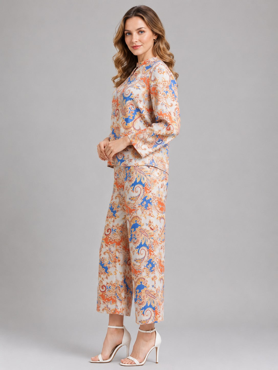 Coral Paisley Co-Ord Set