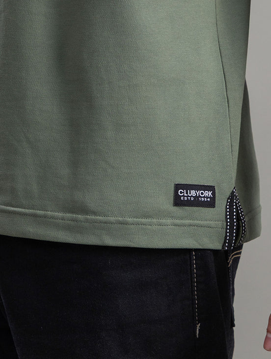 Olive Green Polo T-Shirt For Men