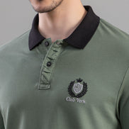 Olive Green Polo T-Shirt For Men