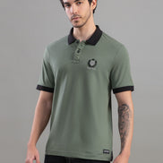 Olive Green Polo T-Shirt For Men