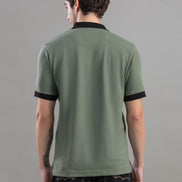 Olive Green Polo T-Shirt For Men