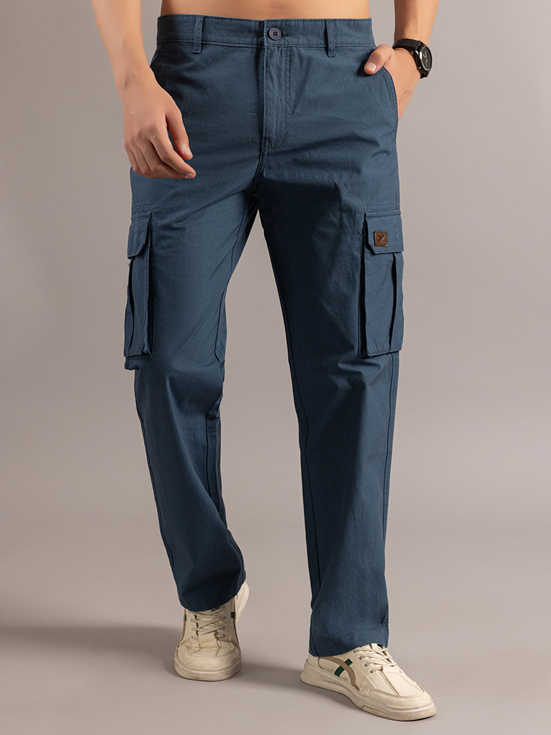 Stylish Teal Blue Cargo Pant