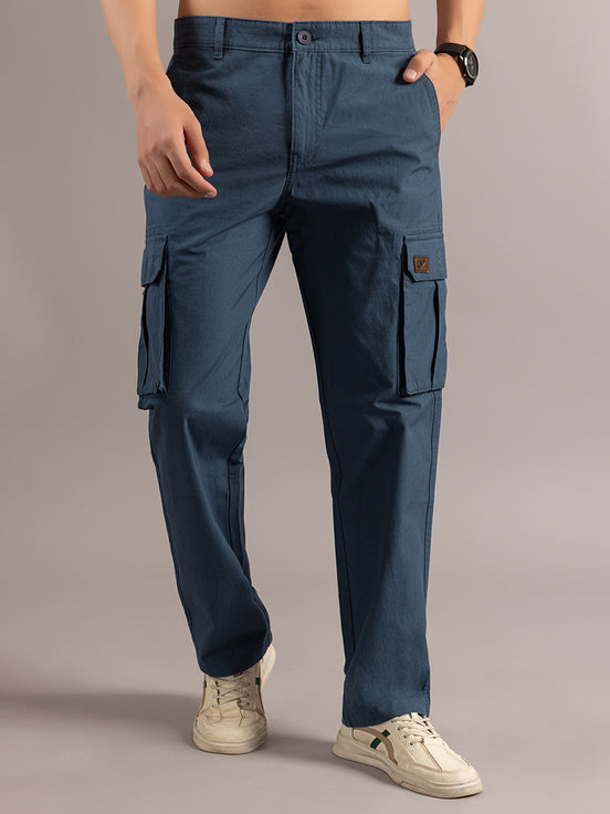 Stylish Teal Blue Cargo Pant