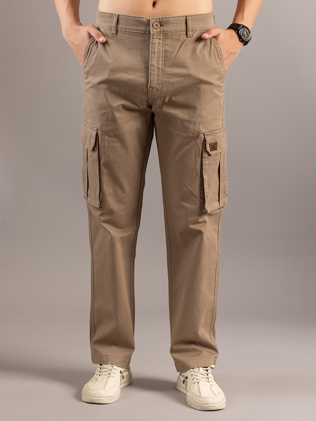 Stylish Beige Cargo Pants