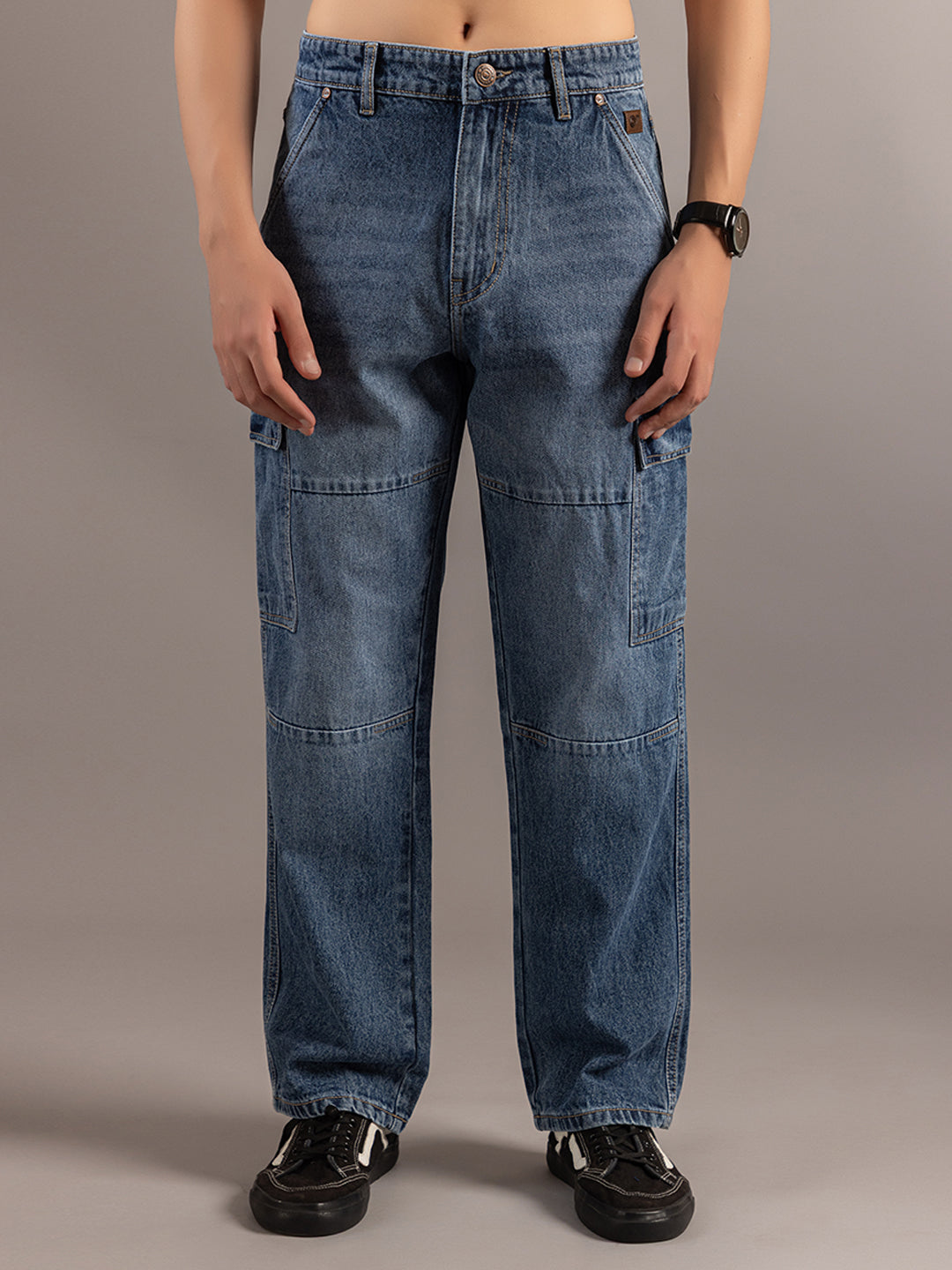 Stylish Mid Blue Cargo Pant