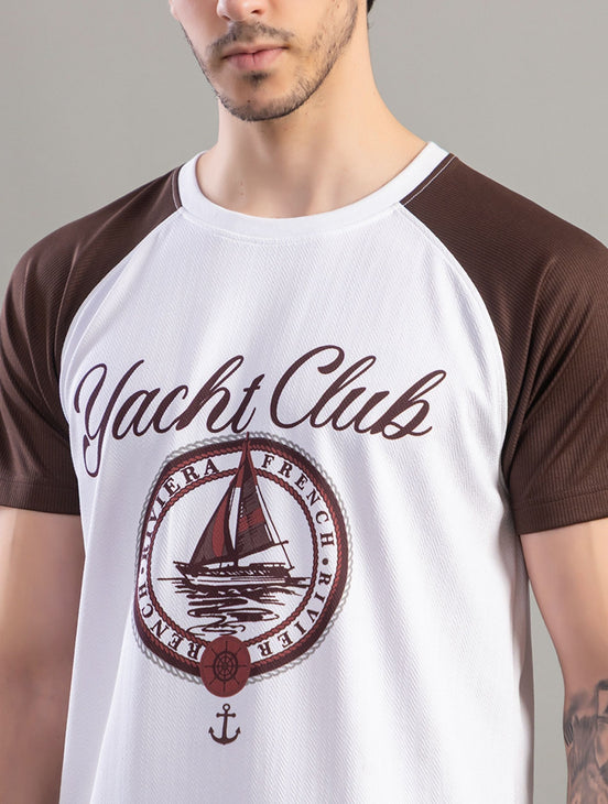 Yacht Club Raglan T-Shirt For Men