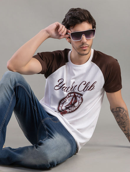 Yacht Club Raglan T-Shirt For Men