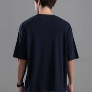 Black Oversized Printed T-Shirt For Men