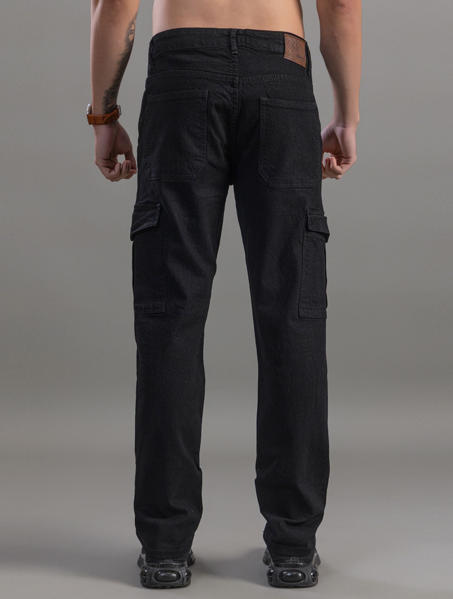 Shadow Utility Black Cargo Jeans
