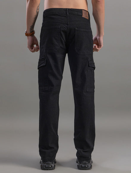 Shadow Utility Black Cargo Jeans
