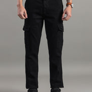 Shadow Utility Black Cargo Jeans