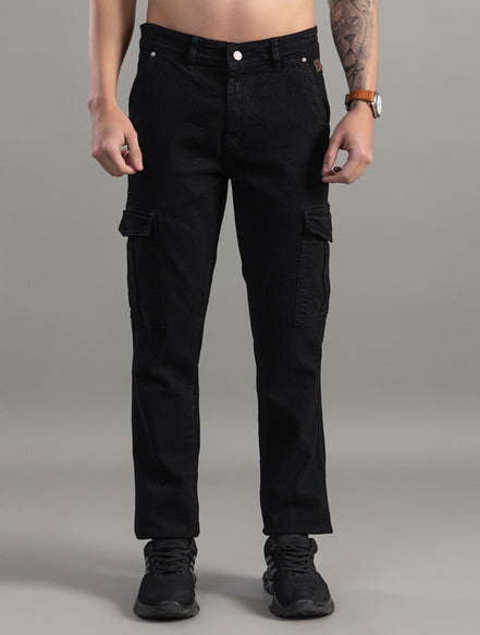 Shadow Utility Black Cargo Jeans