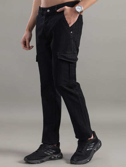 Shadow Utility Black Cargo Jeans