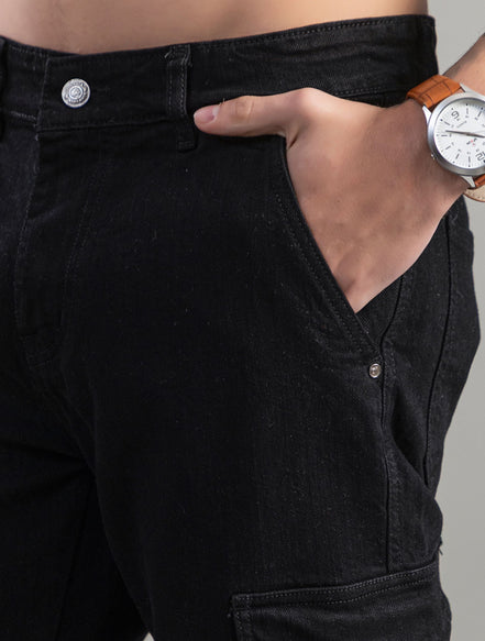 Shadow Utility Black Cargo Jeans