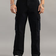 Multi-Pocket straight fit Cargo Jeans