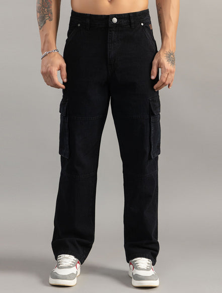 Multi-Pocket straight fit Cargo Jeans