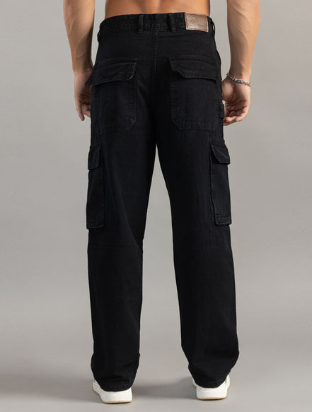 Multi-Pocket straight fit Cargo Jeans