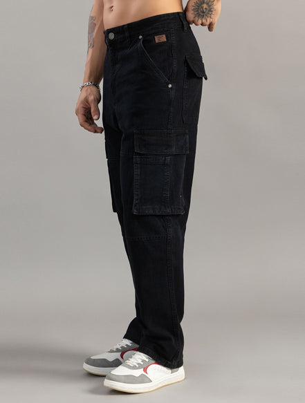 Multi-Pocket straight fit Cargo Jeans