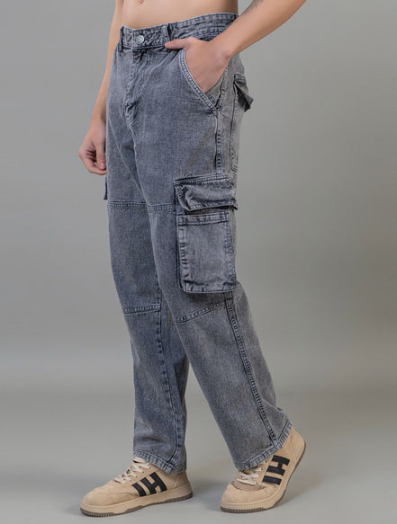 Multi-Pocket straight fit Cargo Jeans
