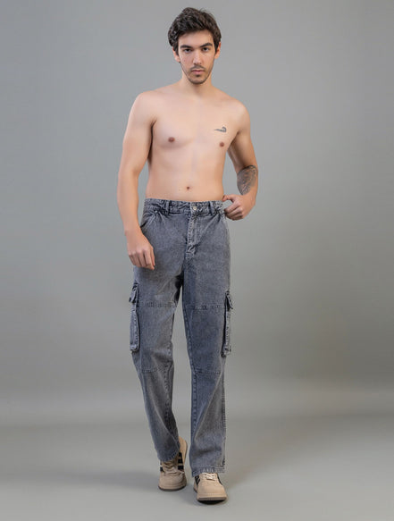 Multi-Pocket straight fit Cargo Jeans