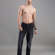 Club York Washed Black Relaxed Straight Jeans