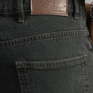 Washed Olive Relaxed Fit Cargo Jeans