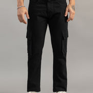 Straight Fit Utility Cargo Jeans