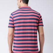 Pink Polo Neck T-shirt