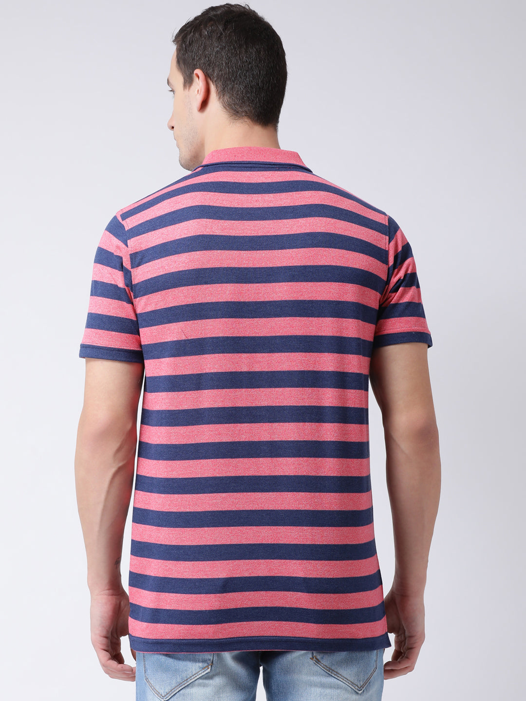 Pink Polo Neck T-shirt