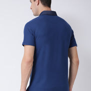 Blue Polo Neck T-shirt