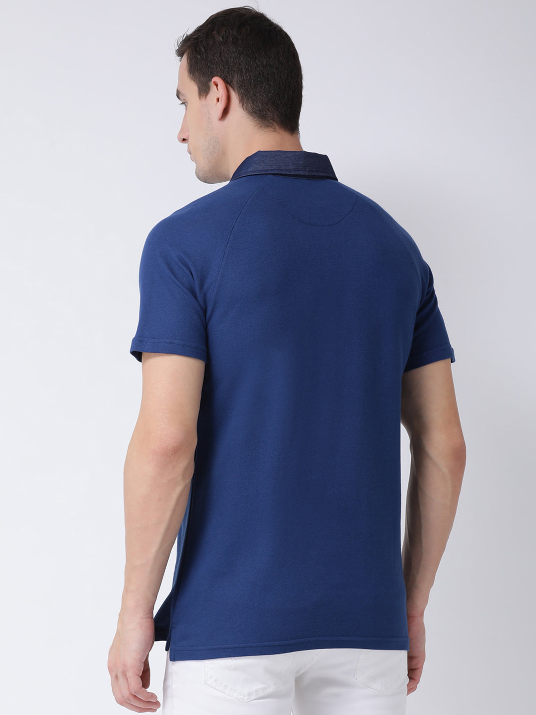 Blue Polo Neck T-shirt