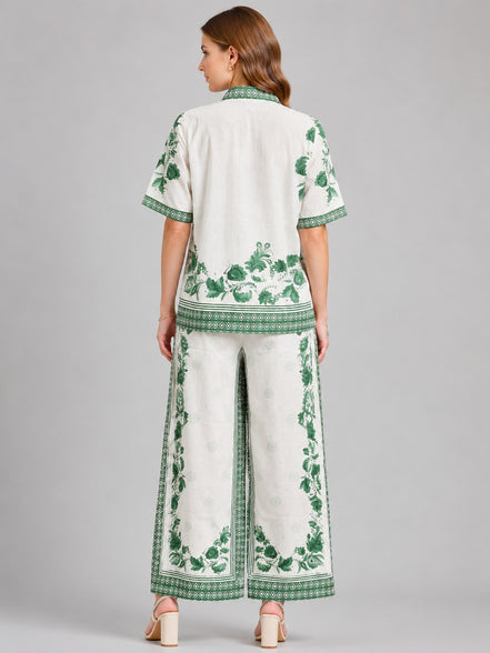 Forest Green Floral Co-Ord Set