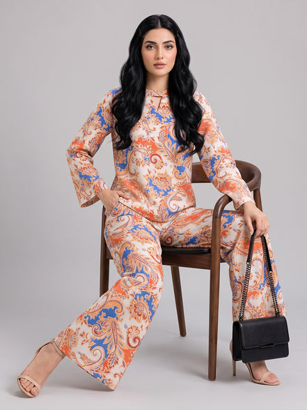 Coral Paisley Co-Ord Set