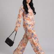 Coral Paisley Co-Ord Set