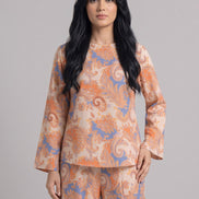 Coral Paisley Co-Ord Set