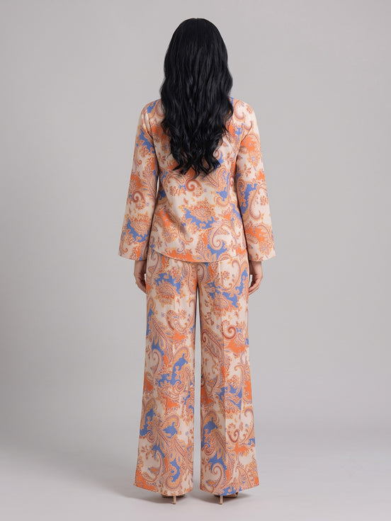 Coral Paisley Co-Ord Set