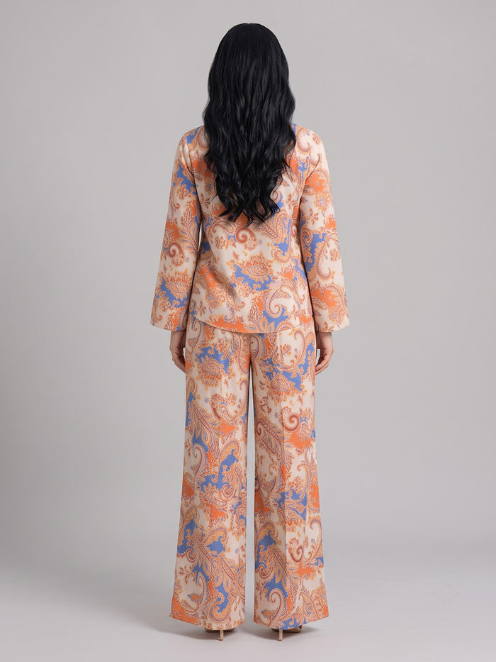 Coral Paisley Co-Ord Set