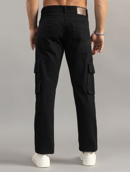 Straight Fit Utility Cargo Jeans