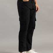Straight Fit Utility Cargo Jeans