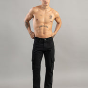 Straight Fit Utility Cargo Jeans