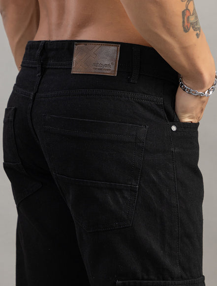 Straight Fit Utility Cargo Jeans