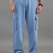Relaxed Fit Cargo Jeans