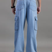 Relaxed Fit Cargo Jeans