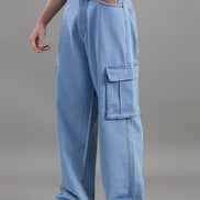 Relaxed Fit Cargo Jeans